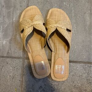 Dolce Vita Womens Geeya Rafia Sandals NEW